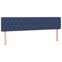 Bedframe zonder matras 120x190 cm stof blauw - thumbnail