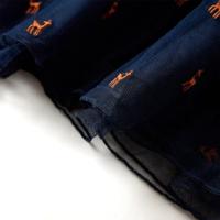 Kinderjurk met lange mouwen 104 marineblauw - thumbnail