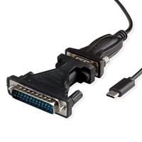 VALUE USB - Seriële Converter kabel, type C - RS232 , zwart, 1,8 m - thumbnail