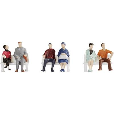 NOCH 18130 H0 Zittende mensen figuren Geverfd, Zittend