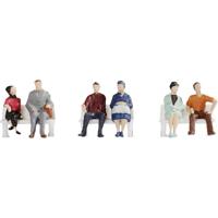 NOCH 18130 H0 Zittende mensen figuren Geverfd, Zittend - thumbnail
