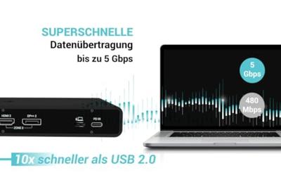 I-tec Universal Dual 4K Display Docking Station + Power Delivery 85W I-tec Universal Dual 4K Display Docking Station + Power Delivery 85W