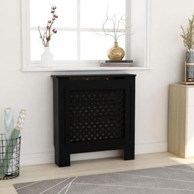 VidaXL Radiatorombouw 78 cm mdf zwart VidaXL Radiatorombouw 78 cm mdf zwart