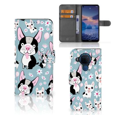Nokia 5.4 | Telefoonhoesje | Met pasjeshouder | Hondjes
