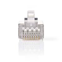 Netwerkconnector | RJ45 Male - Voor Stranded Cat6 U/FTP-Kabels | 10 Stuks | Metaal - thumbnail
