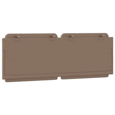 Hoofdbordkussen "Zadar" 120 cm kunstleer cappuccinokleurig Hoofdbordkussen "Zadar" 120 cm kunstleer cappuccinokleurig