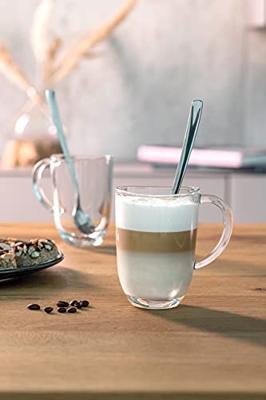Leonardo Latte Macchiato Glazen Napoli 380 ml + 2 Lepels - Hittebestendig Leonardo Latte Macchiato Glazen Napoli 380 ml + 2 Lepels - Hittebestendig
