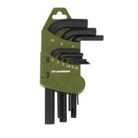 XHANDER Inbussleutelset 9-delig - 1,5 tot 10 mm in houder - thumbnail