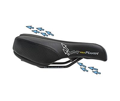 VELO saddle plush "deep channel" black