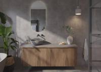 Tweedekans Ben Engraved Cross afdekset voor inbouw wastafelkraan Mat zwart 05368 - thumbnail