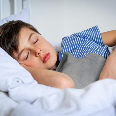 Relaxdays warmwater kruik met hoes blauw/grijs 2 l | 6 stuks