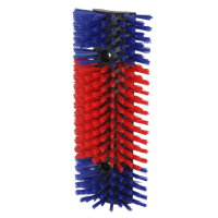 Halfronde koeborstel veeborstel blauwrood - thumbnail