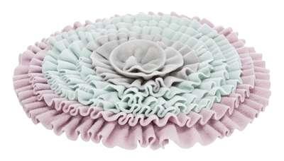 Trixie junior snuffelmat zacht roze / mintgroen / grijs Trixie junior snuffelmat zacht roze / mintgroen / grijs