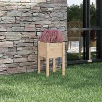 VidaXL Plantenbak 40x40x70 cm massief grenenhout - thumbnail