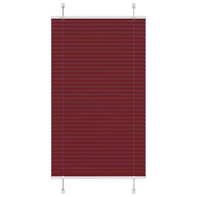 VidaXL Plissé rolgordijn 75x150 cm stofbreedte 74,4 cm bordeauxrood VidaXL Plissé rolgordijn 75x150 cm stofbreedte 74,4 cm bordeauxrood