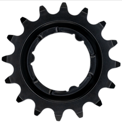 KMC Tandwiel voor shimano 16t o-mo staal 3/32 inch - zwart - thumbnail