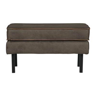 WOOOD Hocker 'Rodeo' Eco leder, kleur Legergroen