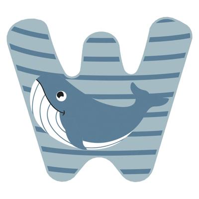 Small Foot - houten dieren kinderletter - w