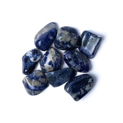 Trommelstenen Sodaliet A Kwaliteit - 500 gram (4 - 6 cm)