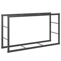 Haardhoutrek 110x30x61 cm staal zwart - thumbnail