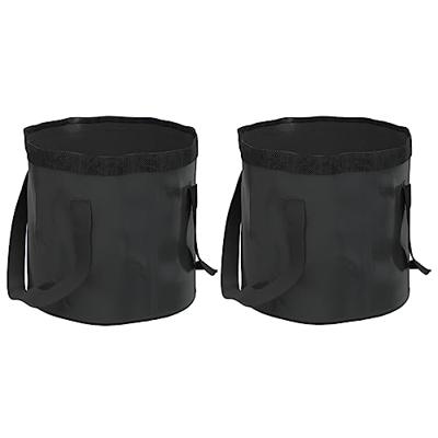 VidaXL Emmers 2 st inklapbaar 30 l pvc zwart