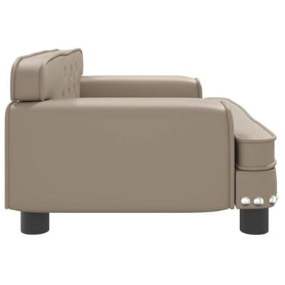 VidaXL Hondenmand 70x45x30 cm kunstleer cappuccinokleurig