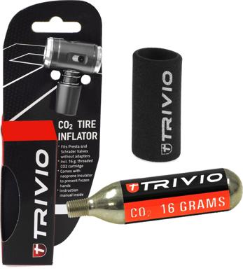 Trivio - co2 adapter + co2 patroon 16 gram + neoprene huls