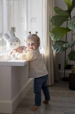 Nijntje Fluffy Knuffel 35 cm Roze - thumbnail