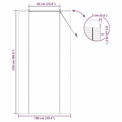 VidaXL Rolgordijn met gordijnen geel 100 x 220 cm bamboe