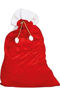 Fluwelen zak Kerstman 60x100cm