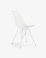 Kave Home Eetkamerstoel / Kuipstoel Ralf - wit - thumbnail