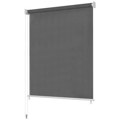 VidaXL Rolgordijn voor buiten 125(b)x140(h) cm antracietkleurig