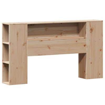 Bed met boekenkast zonder matras massief grenenhout 140x200 cm - thumbnail