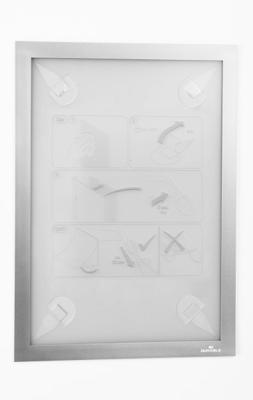 Durable Duraframe Wallpaper zelfklevend kader formaat A4, zilver Durable Duraframe Wallpaper zelfklevend kader formaat A4, zilver