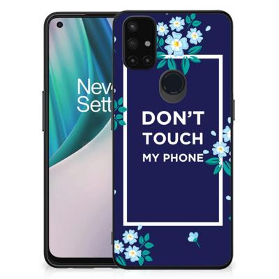 OnePlus Nord N10 5G | Telefoon Hoesje | Flowers Blue DTMP