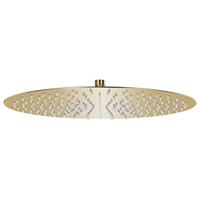 VidaXL Regendouchekop rond 40 cm roestvrij staal goudkleurig - thumbnail