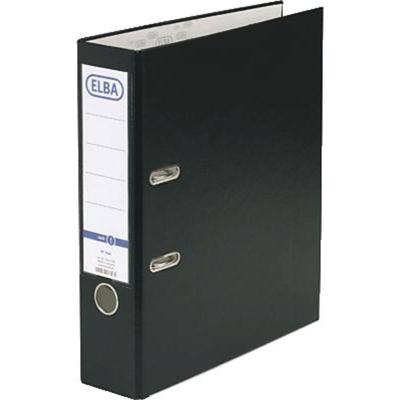 Elba Ordner rado basic DIN A4 Rugbreedte: 80 mm Zwart 2 beugels 10456SW Elba Ordner rado basic DIN A4 Rugbreedte: 80 mm Zwart 2 beugels 10456SW