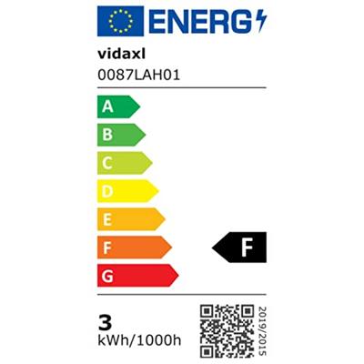 VidaXL Wandlamp led neerschijnend met kegelkop roestvrij staal