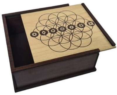 Tarotdoos - Zeven Chakra's & Seed of Life Tarotdoos - Zeven Chakra's & Seed of Life