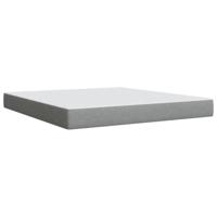 Boxspring met matras stof lichtgrijs 180x200 cm - thumbnail