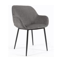 Kave Home Konna Eetkamerstoel - Donkergrijs - thumbnail