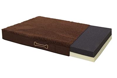 Sun Garden buddy orthopedisch hondenkussen 100x65x10cm donkerbruin