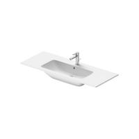 Wastafel Duravit Starck Me Met Kraangat Overloop 123x49x18 cm Wit - thumbnail