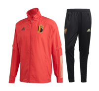 België Trainingspak Presentatie Senior 2020-2021 - Maat XL - Kleur: Rood | Soccerfanshop - thumbnail