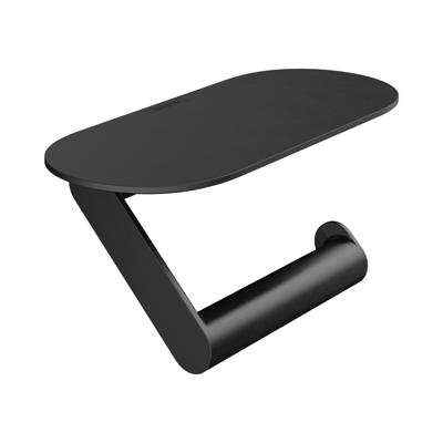 Hansgrohe Closetrolhouder Met Planchet WallStoris Mat Zwart Hansgrohe Closetrolhouder Met Planchet WallStoris Mat Zwart