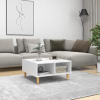 VidaXL Salontafel 60x60x30 cm bewerkt hout wit - thumbnail