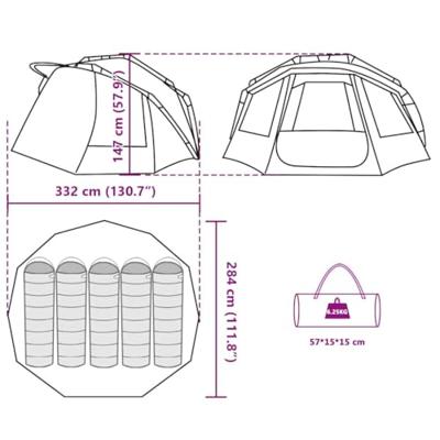 Vistent 5-persoons waterdicht camouflage Vistent 5-persoons waterdicht camouflage