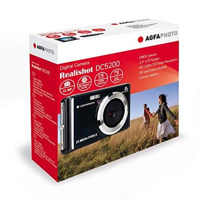 AgfaPhoto DC5200 Digitale camera 21 Mpix Zoom optisch: 0 x Zwart, Zilver Geïntegreerde accu, Met ingebouwde flitser - thumbnail