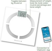Medisana BS 444 connect 40444 Analyse-personenweegschaal Digitaal Weegbereik (max.): 180 kg Wit - thumbnail
