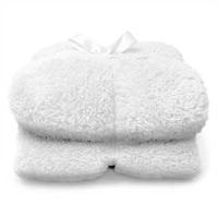 Teddy plaid dove white 150x200 cm Unique Living - Unique living - thumbnail